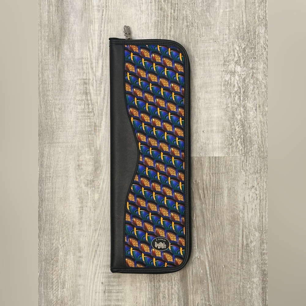 J. Garcia Blue and Orange Artistic Tie